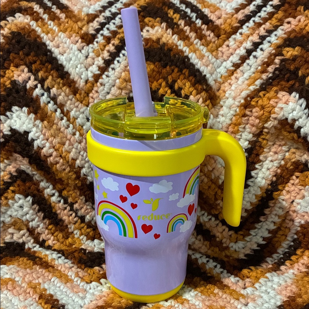 Rainbow Tumbler - Yellow and Purple